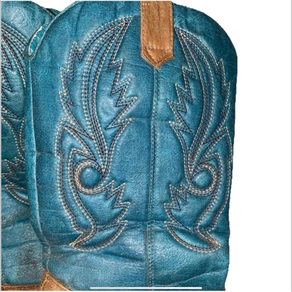 Coconuts by Matisse Western Cowboy Boots Blue Brown 7.5 M 11” Sole - Picture 3 of 16